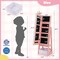 Free-Standing Full Length Kids Jewelry Armoire Cabinet with Storage Capacity